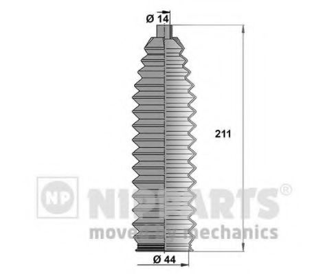 Комплект пыльника рулевого управления - Nipparts J2 846 009