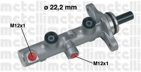 Главный тормозной цилиндр - Metelli 05-0428