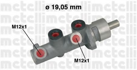 Главный тормозной цилиндр - Metelli 05-0472