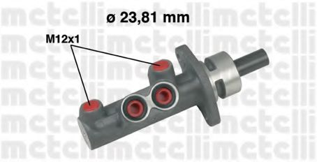 Главный тормозной цилиндр - Metelli 05-0488