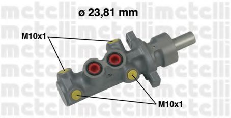 Главный тормозной цилиндр - Metelli 05-0504