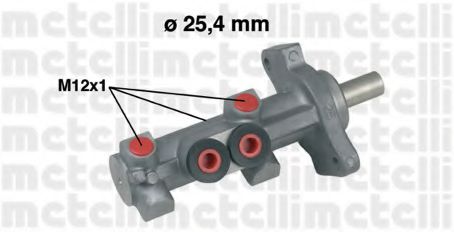 Главный тормозной цилиндр - Metelli 05-0618