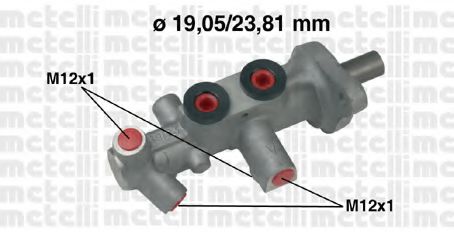 Главный тормозной цилиндр - Metelli 05-0626