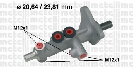 Главный тормозной цилиндр - Metelli 05-0627