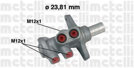 Главный тормозной цилиндр - Metelli 05-0639