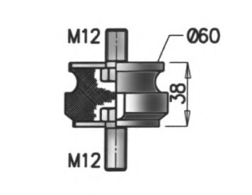 Подушка радиатора DAF - Dinex 21820