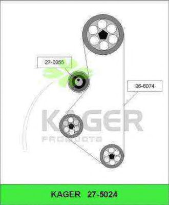 Комплект ремня ГРМ - Kager 27-5024