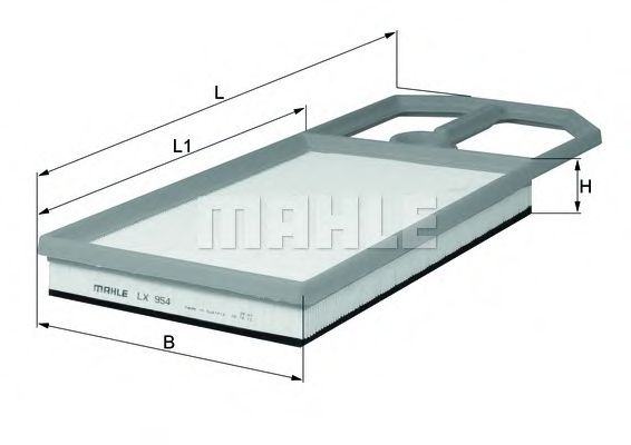 Фильтр воздушный - Knecht LX 954