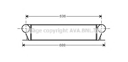 Радиатора интеркулера - AVA BW 4253