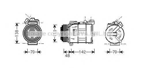 Компрессор кондиционера - AVA BW K015