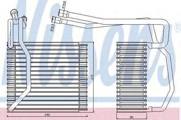 Испаритель кондиционера - Nissens 92194
