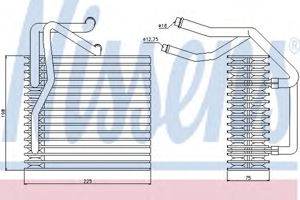 Испаритель кондиционера - Nissens 92205