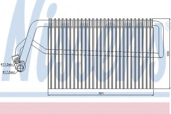 Испаритель кондиционера - Nissens 92221