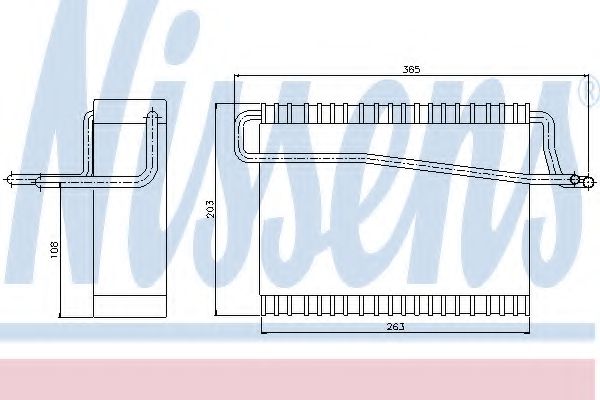 Испаритель кондиционера - Nissens 92271