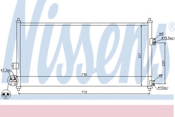 Радиатор кондиционера - Nissens 94889