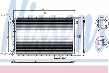 Радиатор кондиционера - Nissens 94959