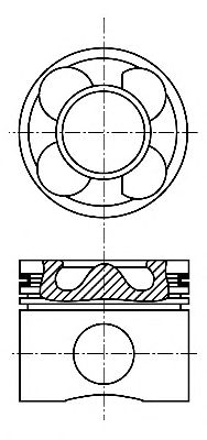 Поршень, комплект - Nural 87-136400-00