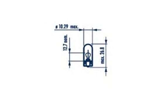Снят с производства ЛампаW2W 24V 2W W2,1X9,5d CP - Narva 17069