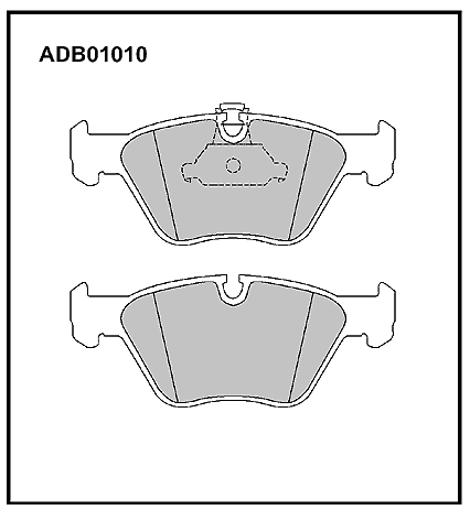 Колодки тормозные дисковые | перед | - Allied Nippon ADB01010