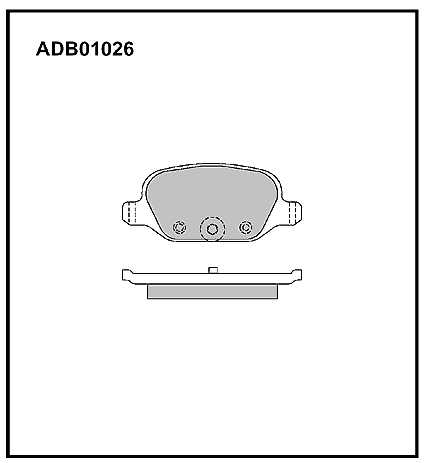 Колодки тормозные дисковые | зад | - Allied Nippon ADB01026