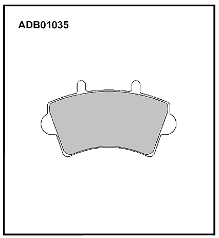 Колодки тормозные дисковые | перед | - Allied Nippon ADB01035