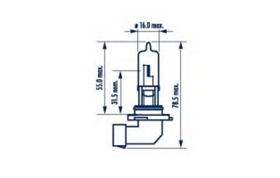 Лампа HB3 9005 rpb+ 12V 65W P20d NVA C1 - Narva 48616