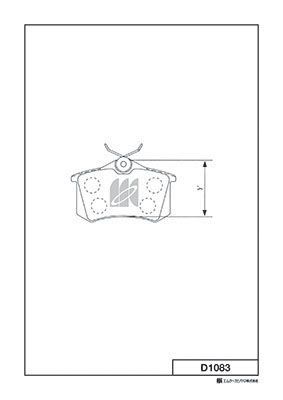 Колодки тормозные дисковые | зад | - Kashiyama D1083