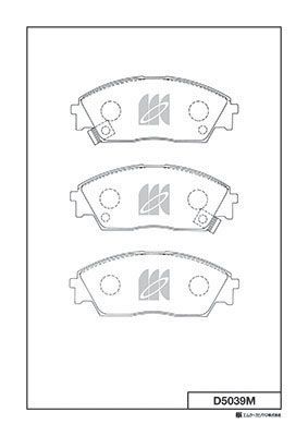 Колодки тормозные дисковые | перед | - Kashiyama D5039M