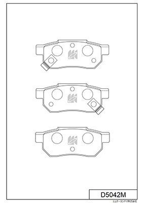 Замена d5042mh Колодки тормозные дисковые | зад | - Kashiyama D5042M