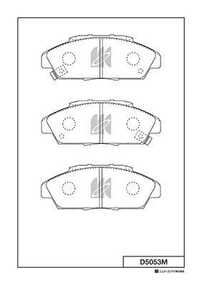 Колодки тормозные дисковые | перед | - Kashiyama D5053M