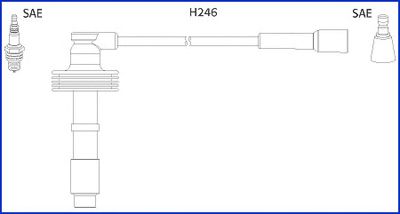 Комплект высоковольтных проводов - Huco 134560