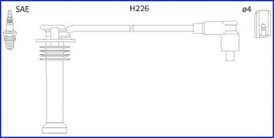 Комплект высоковольтных проводов - Huco 134672