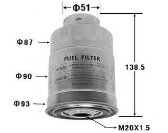 Фильтр топливный - VIC FC-321