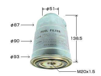 Фильтр топливный - VIC FC-409