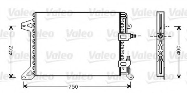Конденсатор кондиционера - Valeo 818038