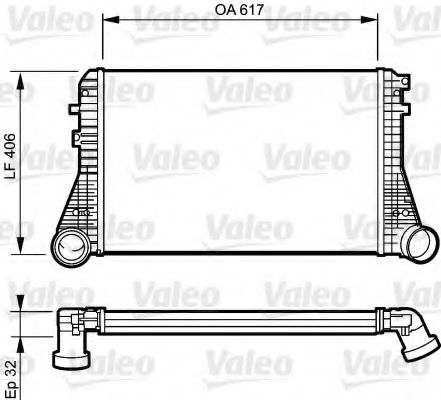 Радиатора интеркулера - Valeo 818795