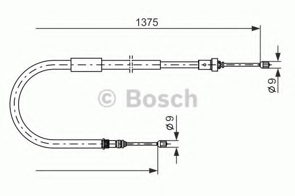 Трос стояночного тормоза - Bosch 1 987 477 967