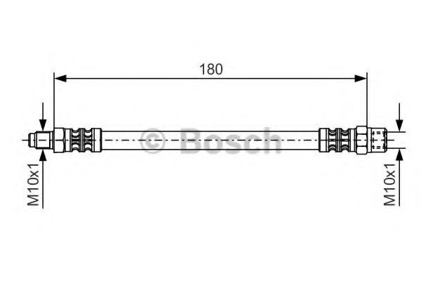 Шланг тормозной | зад | - Bosch 1 987 476 302