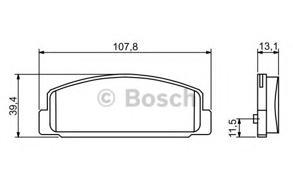 Колодки тормозные дисковые | зад | - Bosch 0 986 424 817