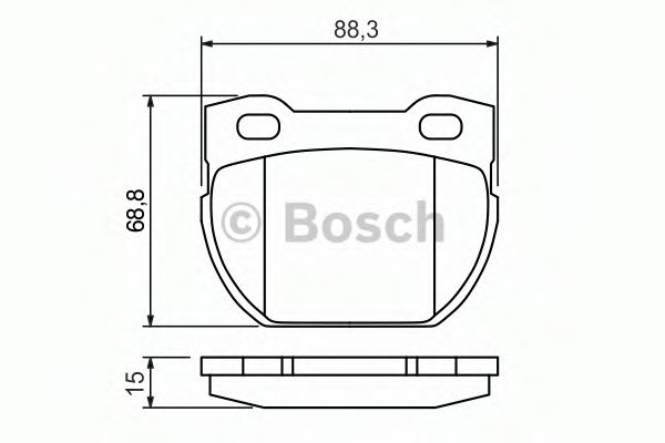 Колодки тормозные дисковые | зад | - Bosch 0 986 424 827