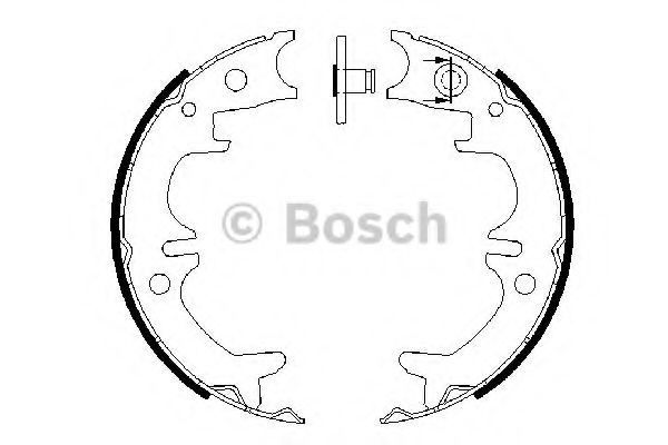Колодки тормозные барабанные - Bosch 0 986 487 680