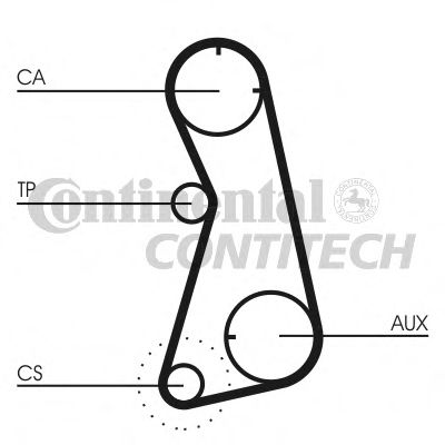 Комплект ремня ГРМ - Contitech CT872K2