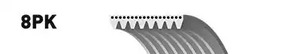 Ремень поликлиновый - Gates 8PK830ES