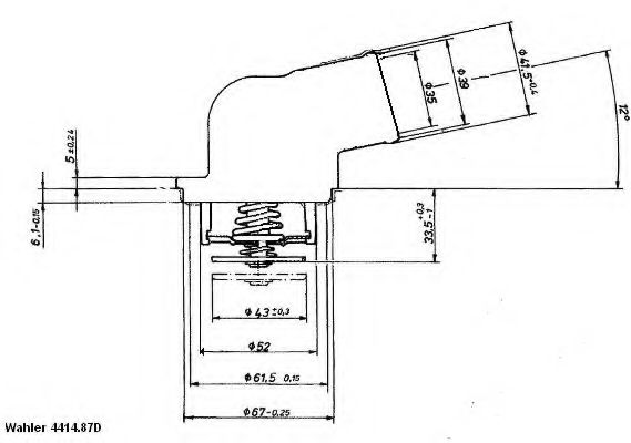 Термостат - Wahler 4414.87D