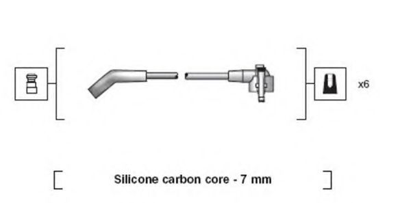 Комплект высоковольтных проводов - Magneti Marelli 941318111137