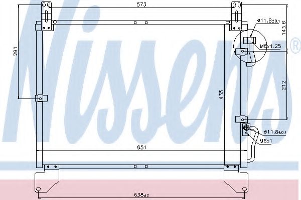 Конденсатор кондиционера - Nissens 94861