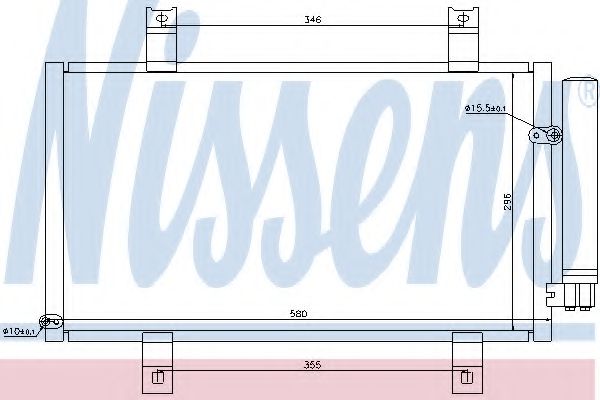 Конденсатор кондиционера - Nissens 94934