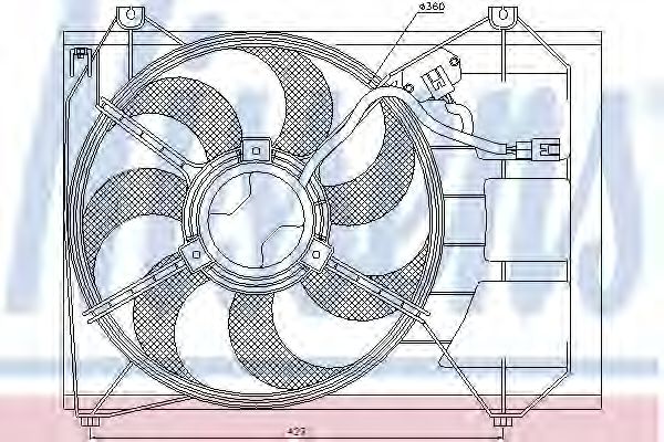Вентилятор радиатора - Nissens 85346