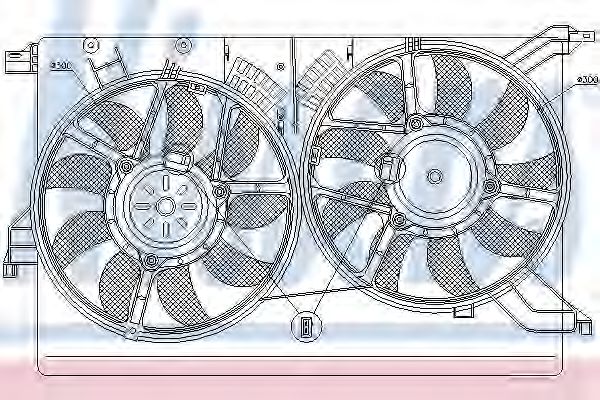 Вентилятор радиатора - Nissens 85523