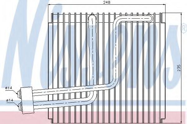 Испаритель кондиционера - Nissens 92265